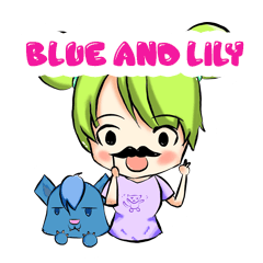 [LINEスタンプ] Blue and Lily