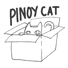 [LINEスタンプ] Pinoy cat - tagalog -