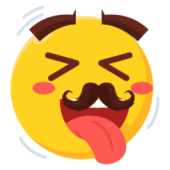 [LINEスタンプ] Moustache Moji