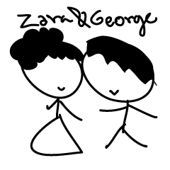 [LINEスタンプ] Zara＆George