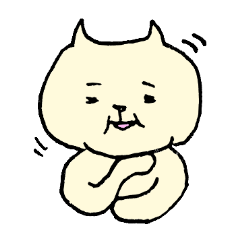 [LINEスタンプ] しわっぽい猫