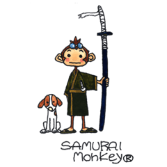 [LINEスタンプ] samrai monkey