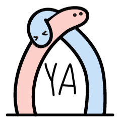 [LINEスタンプ] Two lazy worms