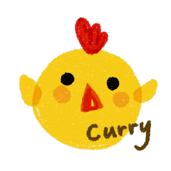 [LINEスタンプ] Curry Chi's daily life