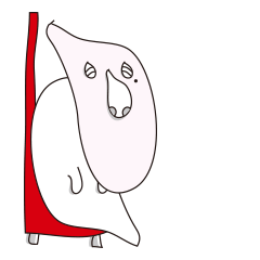 [LINEスタンプ] しず老と赤いイス