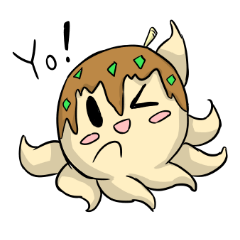 [LINEスタンプ] ゆめみごこちのたこやきちゃん