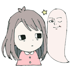 [LINEスタンプ] Tired Girl ＆ Her Soul
