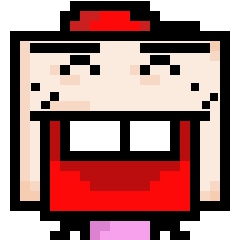 [LINEスタンプ] Ha3Chong: Facebox Family 8bit