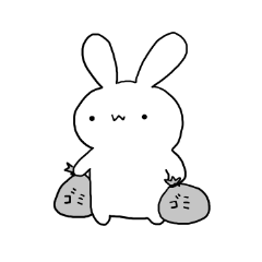 [LINEスタンプ] うさぎのわらびちゃん