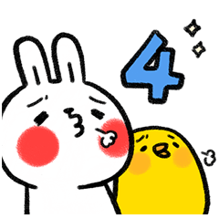 [LINEスタンプ] Lazy Rabbit ＆ Mr.Chu 4