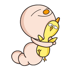 [LINEスタンプ] Insect and Chicken