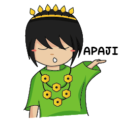 [LINEスタンプ] Cewe Ucul Makassar
