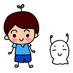 [LINEスタンプ] Boy ＆ unknown creatures
