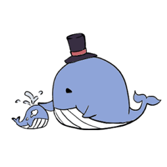 [LINEスタンプ] Q Whale