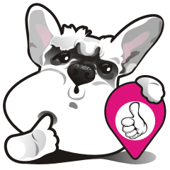[LINEスタンプ] Bright Bright Dog-KaKa