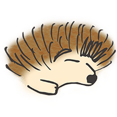 [LINEスタンプ] 甘え上手なハリネズミくん[日常編]