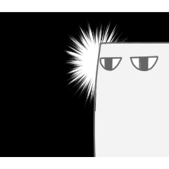 [LINEスタンプ] 四角い生き物