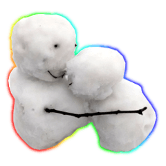 [LINEスタンプ] 心優しい雪だるま