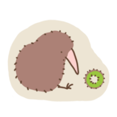 [LINEスタンプ] キーウィくん