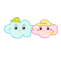 [LINEスタンプ] Two cloudsIII
