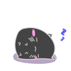 [LINEスタンプ] クロ猫丸