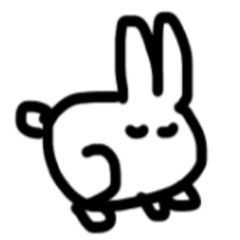 [LINEスタンプ] うさぎのひと