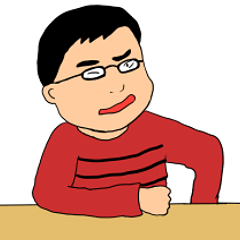 [LINEスタンプ] ボーダーメガネくん