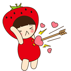 [LINEスタンプ] berry berry Strawberry