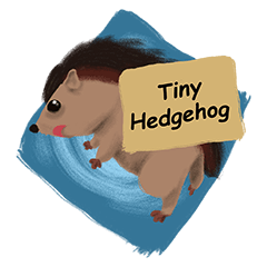 [LINEスタンプ] Tiny Hedgehog