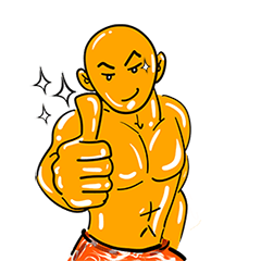 [LINEスタンプ] Muscular man