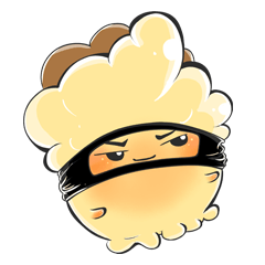 [LINEスタンプ] Ninjang Popcorn
