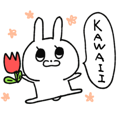 [LINEスタンプ] うさぎのフラワー