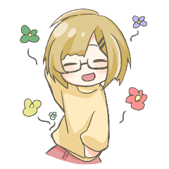 [LINEスタンプ] 眼鏡な女子のスタンプ