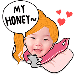 [LINEスタンプ] CuteBabyLynn (animated)