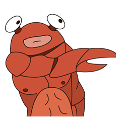 [LINEスタンプ] Muscle Crab Man
