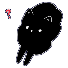 [LINEスタンプ] 黒ポメのいつものスタンプ