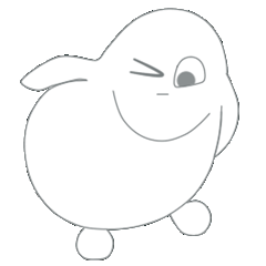 [LINEスタンプ] Cimut White