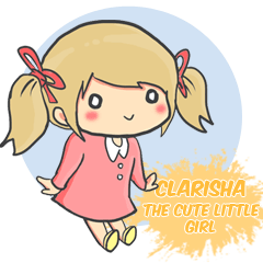[LINEスタンプ] Clarisha the Cute Little Girlの画像（メイン）