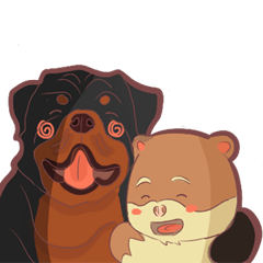 [LINEスタンプ] COCO ＆ UNCLE ROTT