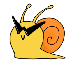 [LINEスタンプ] Exciting Snail