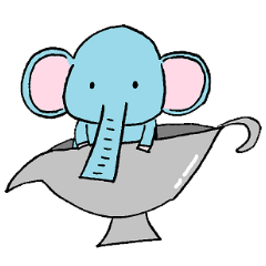 [LINEスタンプ] 手乗りゾウさん