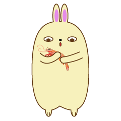 [LINEスタンプ] popu sweet 2-Poison tongue rabbit