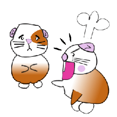 [LINEスタンプ] Guinea pig mo-chan ＆ mo-kochanSticker