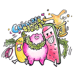 [LINEスタンプ] Gogo A-Long