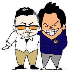 [LINEスタンプ] shogo and takky