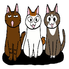 [LINEスタンプ] まる+胡桃+すず2