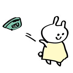 [LINEスタンプ] 会社で使いやすい癒しスタンプ〜82ウサギ〜