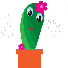 [LINEスタンプ] cactus happy