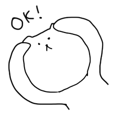 [LINEスタンプ] へんてこなねこ