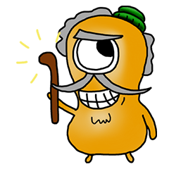 [LINEスタンプ] Potato grandfather_2